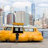 This Misshapen VW Bus Is Bringing Free Hot Dogs & Guilt To Brooklyn Bridge Park
